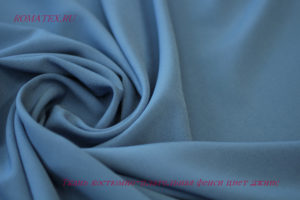 Ткань костюмно-плательная фенси цвет джинс